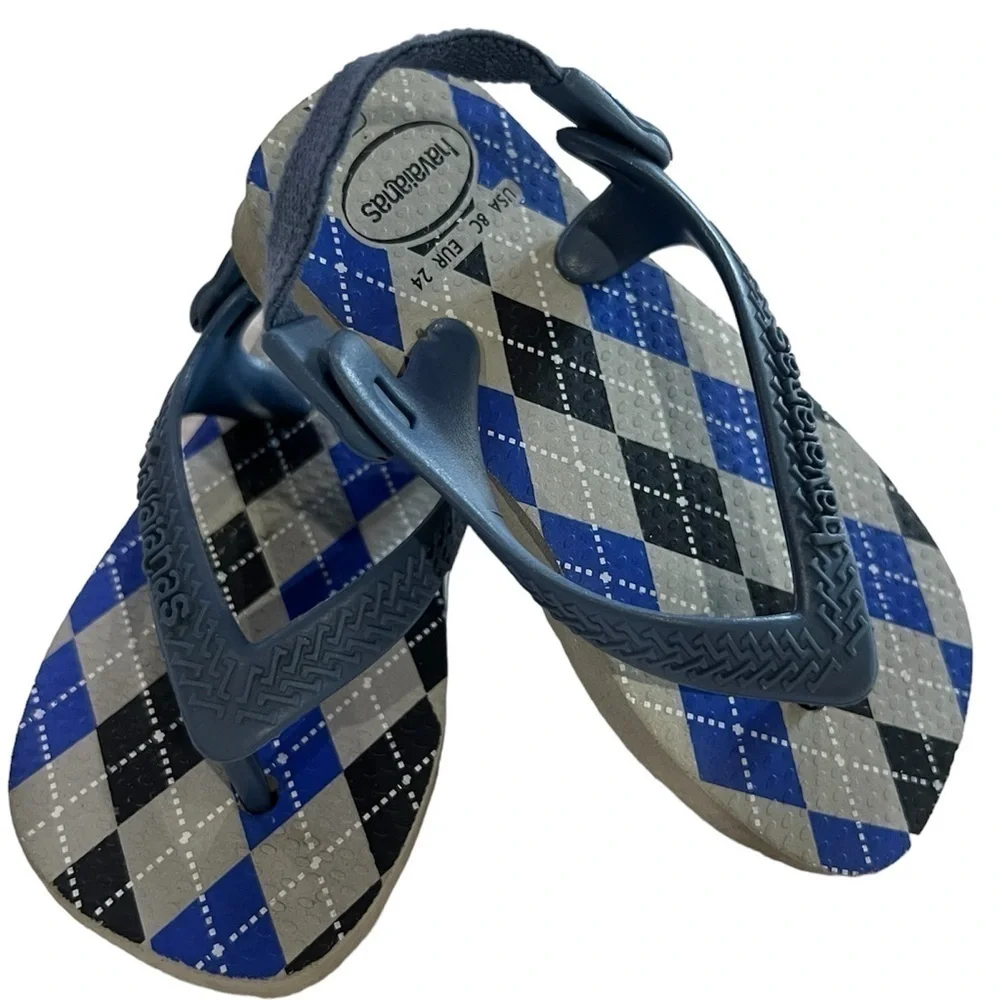Havaianas Baby Brazil Logo Sandal in boys size 8